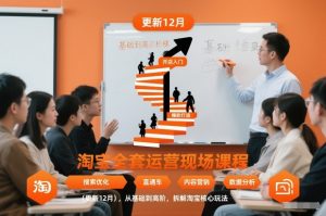 淘宝全套运营现场课程(更新12月)，从基础到高阶，拆解淘宝核心玩法-沧海聊项目