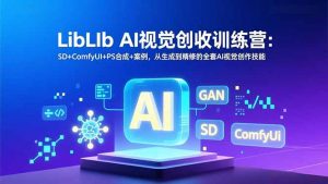 LibLIb AI视觉创收训练营:SD+ComfyUI+PS合成+案例,从生成到精修的全套AI视觉创作技能-沧海聊项目