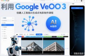 利l用Google Veo 3创建人工智能AI生成式电影制作课程，使用人工智能的力量创建令人惊叹的视频-沧海聊项目