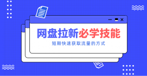 新手零门槛！网盘拉新实用教程攻略，新手也能快速上手，搭建可持续的赚钱渠道。-沧海聊项目