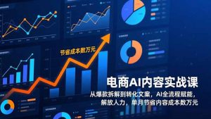 电商AI内容实战课,从爆款拆解到转化文案,AI全流程赋能,解放人力,单月节省内容成本数万元-沧海聊项目
