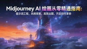Midjourney AI绘画从零精通指南：提示词工程，风格探索，高效出图，开启创作革命-沧海聊项目
